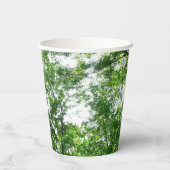 Gobelets En Papier Regard sur les arbres d'été (Verso)