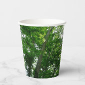 Gobelets En Papier Regard sur les arbres d'été (Recto)