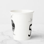 Gobelets En Papier Regarde qui a 50 ans ! Photo moderne 50e anniversa (Gauche)