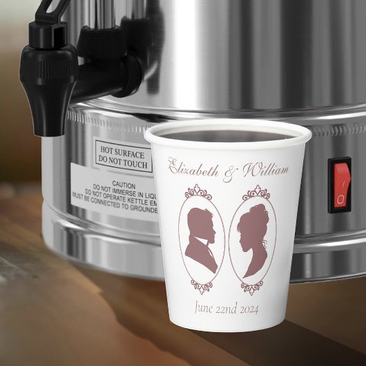 Gobelets En Papier Regency Bridgerton Rose Roses Cameos