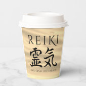 Gobelets En Papier Reiki 霊 気 Japonais Calligraphic Life Energy (Verso)