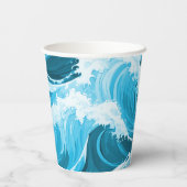 Gobelets En Papier Rejoignez-nous pour un requin mordant (Verso)