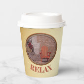 Gobelets En Papier Relax - Coupe papier (Recto)