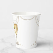 Gobelets En Papier Remerciement élégant pour Prosecco Perles à une Ba (Gauche)