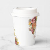 Gobelets En Papier Remerciements Thanksgiving Citrouille orange d'aut (Droite)