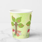 Gobelets En Papier renard sous l'arbre (Recto)