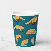 Gobelets En Papier Renards roux (Recto)