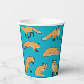 Gobelets En Papier Renards roux (Recto)