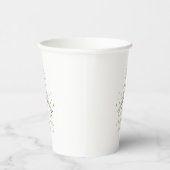 Gobelets En Papier Renne de Noël or et blanc (Droite)