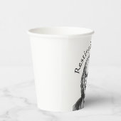 Gobelets En Papier Repose Bach Face Compositeur de musique classique (Droite)