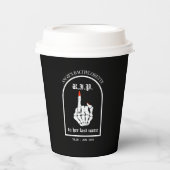 Gobelets En Papier Repose en paix sur son nom Bachelorette Party tass (Recto)