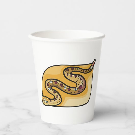 Gobelets En Papier Reptile de serpent (Recto)