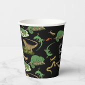 Gobelets En Papier Reptile, Lizards Amphibiens Parti Anniversaire de  (Recto)