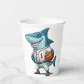 Gobelets En Papier Requin lugger Anniversaire Bash (Verso)