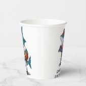 Gobelets En Papier Requin lugger Anniversaire Bash (Droite)