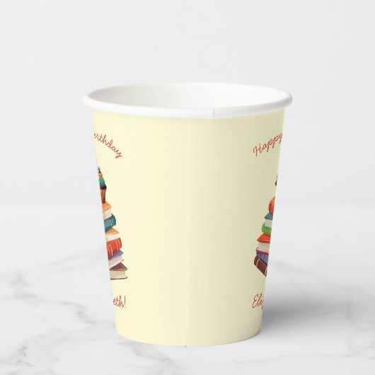 Gobelets En Papier Réserver Anniversaire Enfants Lecture (Droite)