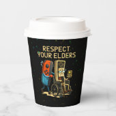Gobelets En Papier Respect Your Elders Gaming Control Retro Funny (Recto)