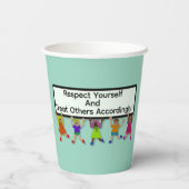 Gobelets En Papier Respect Yourself Paper Cup (Verso)