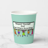 Gobelets En Papier Respect Yourself Paper Cup (Recto)