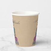 Gobelets En Papier Respirez Le Bouddha Assis Calmant (Gauche)