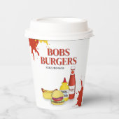 Gobelets En Papier Restaurant Custom Hamburger Hotdog Business (Recto)
