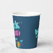 Gobelets En Papier Retour aux années 80 Retro Hippie Super Anniversai (Gauche)