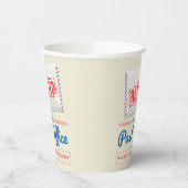 Gobelets En Papier Retraité Poste Travailleur Mailman Parti de retrai (Gauche)