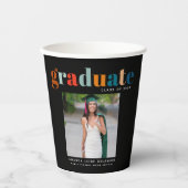 Gobelets En Papier Retro 2024 Grad Photo (Recto)