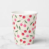 Gobelets En Papier Retro Berry Cherry fête d'anniversaire (Gauche)
