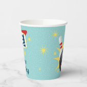 Gobelets En Papier Retro Bowling Anniversaire 50's Tenpin (Gauche)