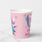 Gobelets En Papier Retro Bowling Anniversaire 50's Tenpin Paper Cup (Droite)