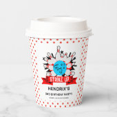 Gobelets En Papier Retro Bowling Kids 1st Birthday Party (Verso)