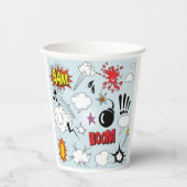 Gobelets En Papier Retro Comic Explosion Pop Art (Recto)