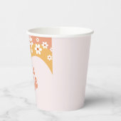 Gobelets En Papier Retro Daisy Boho Wild One Rainbow (Gauche)