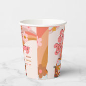 Gobelets En Papier Retro deux Super Daisy Flower fête d'anniversaire (Gauche)