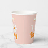 Gobelets En Papier Retro Deux Super filles 2e anniversaire (Droite)