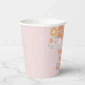 Gobelets En Papier Retro Floral Young Wild Trois tasses de papier d'a (Droite)