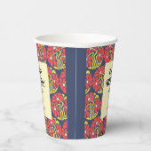 Gobelets En Papier Retro Funky Super Trippy Daisy Floral Anniversaire (Droite)