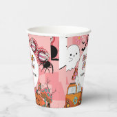 Gobelets En Papier Retro Grooy Allons au ghoul Halloween Anniversaire (Droite)