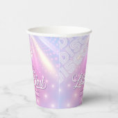 Gobelets En Papier Retro Last Blast Disco Enterrement de vie de jeune (Droite)