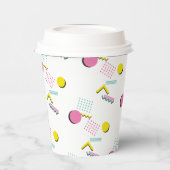 Gobelets En Papier Retro Memphis Motif des années 90 Theme Party (Gauche)