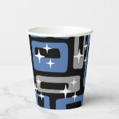 Gobelets En Papier Retro Mid-Century Moderne Abstrait (Verso)