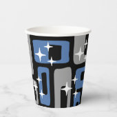 Gobelets En Papier Retro Mid-Century Moderne Abstrait (Recto)