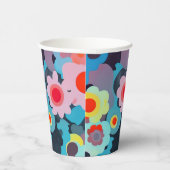 Gobelets En Papier Retro mod flowers (Droite)
