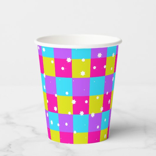 Gobelets En Papier Retro Neon Graduation Party (Verso)