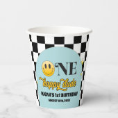 Gobelets En Papier Retro One Happy Dude Birthday Paper Cup (Verso)