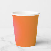 Gobelets En Papier Retro Orange Gradient Bat mitzvah unique personnal (Verso)