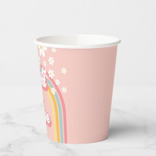 Gobelets En Papier Retro Rainbow Eight est un Vibe Super 8e anniversa (Gauche)