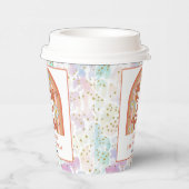 Gobelets En Papier Retro Rainbow FIVE is a Vibe Groovy 5th Birthday (Droite)