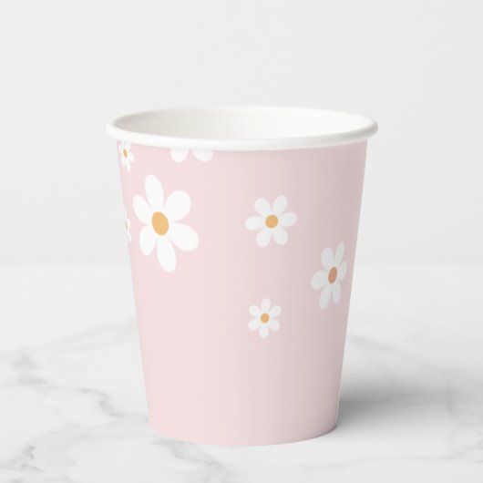 Gobelets En Papier Retro Rainbow Super One Daisy (Verso)